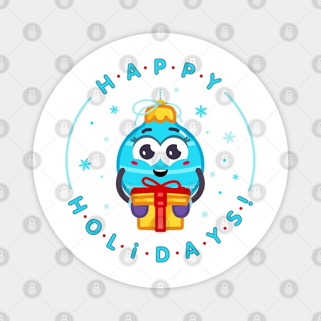 Happy Holidays Magnet by Yurko_shop